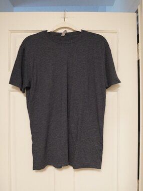 Men's Next Level Apparel Heather Charcoal Crew Neck Tee Size L